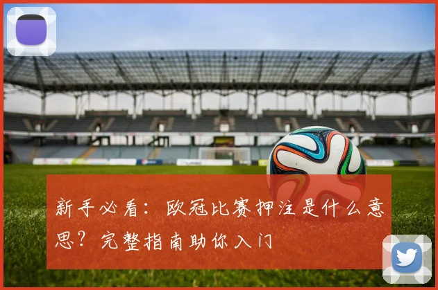 新手必看：欧冠比赛押注是什么意思？完整指南助你入门